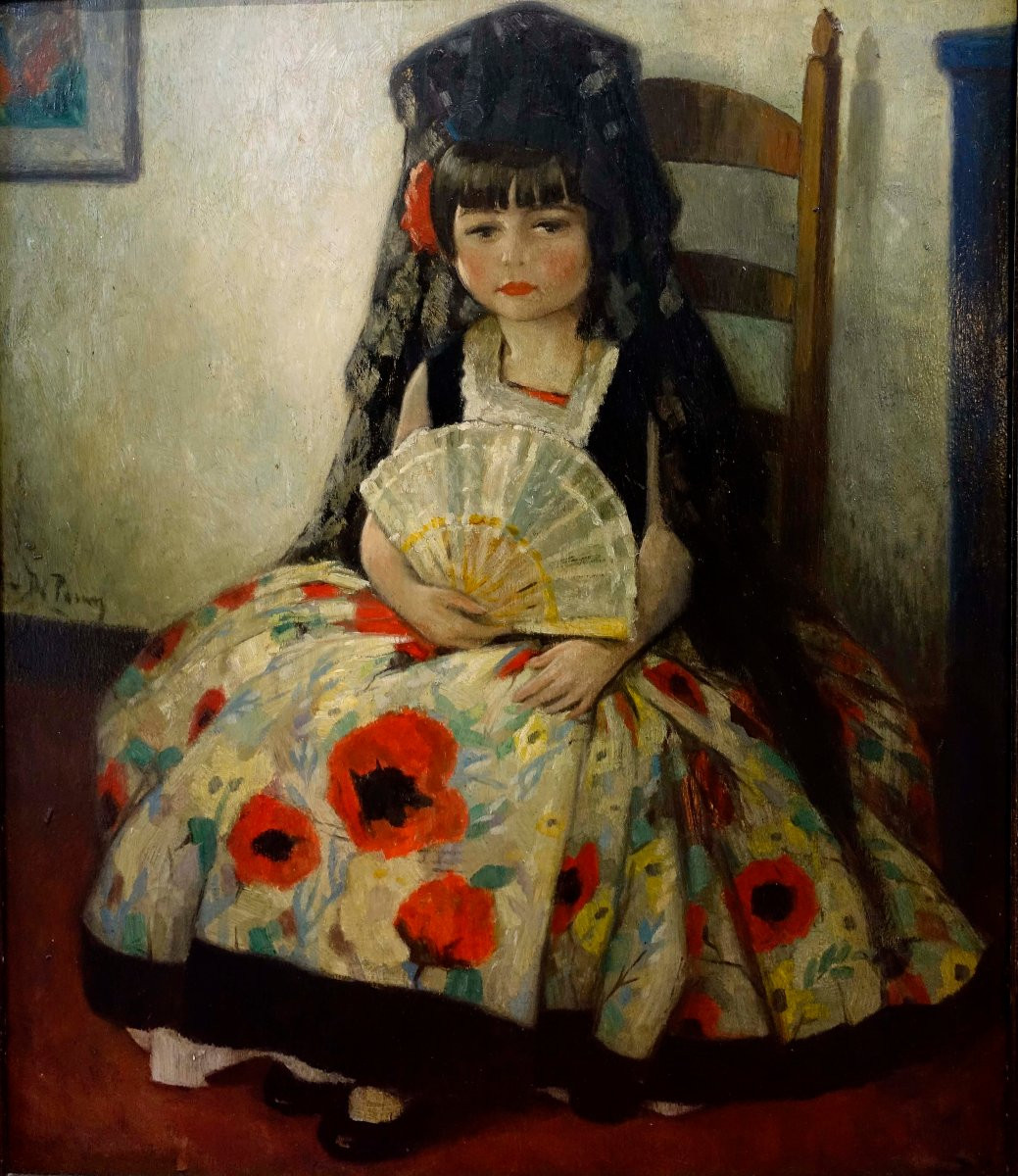 René De Pauw (1887-1946) - La Petite Andalouse 1920 --photo-6