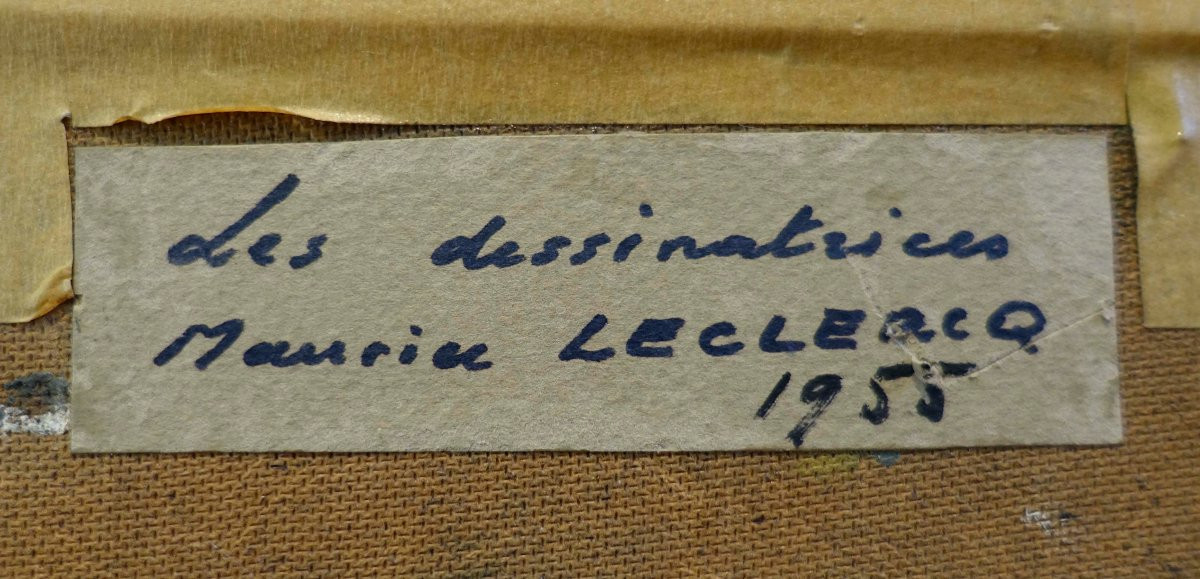 Maurice Leclercq (1919-2014) - At The Workshop 1955 --photo-3