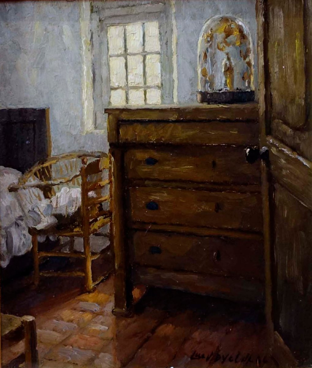 Lucien Van De Velde (1910-1997) - Interior - Large Miniature --photo-2