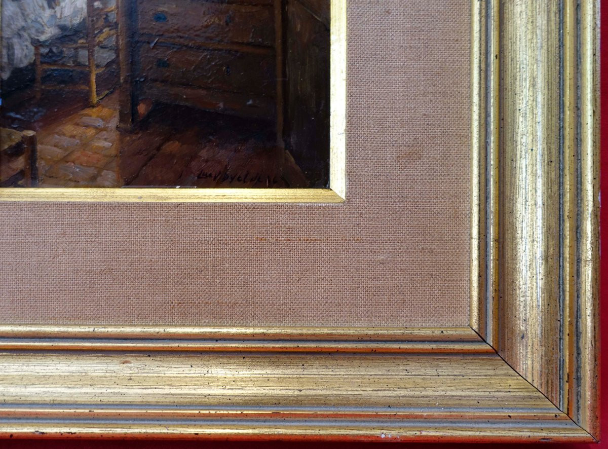 Lucien Van De Velde (1910-1997) - Interior - Large Miniature --photo-3