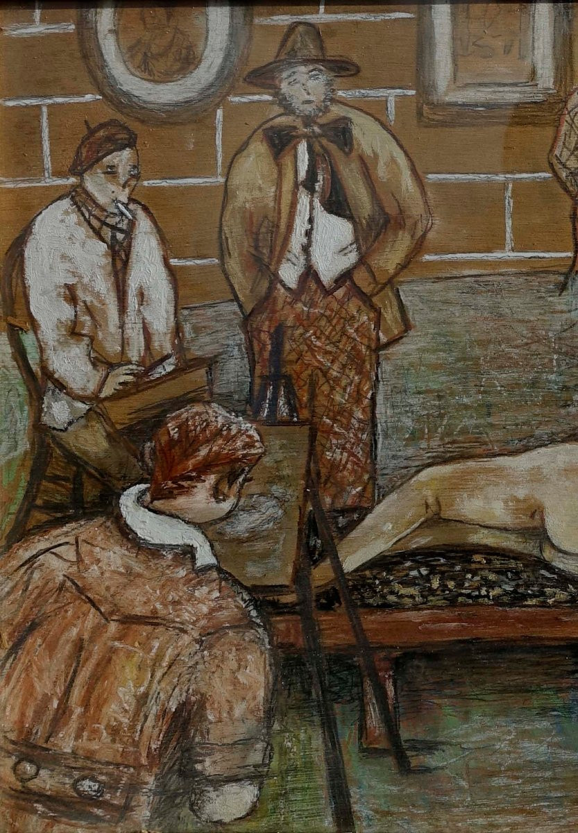 Germaine Verneaux (1897-?) – At The Workshop 1930 --photo-3