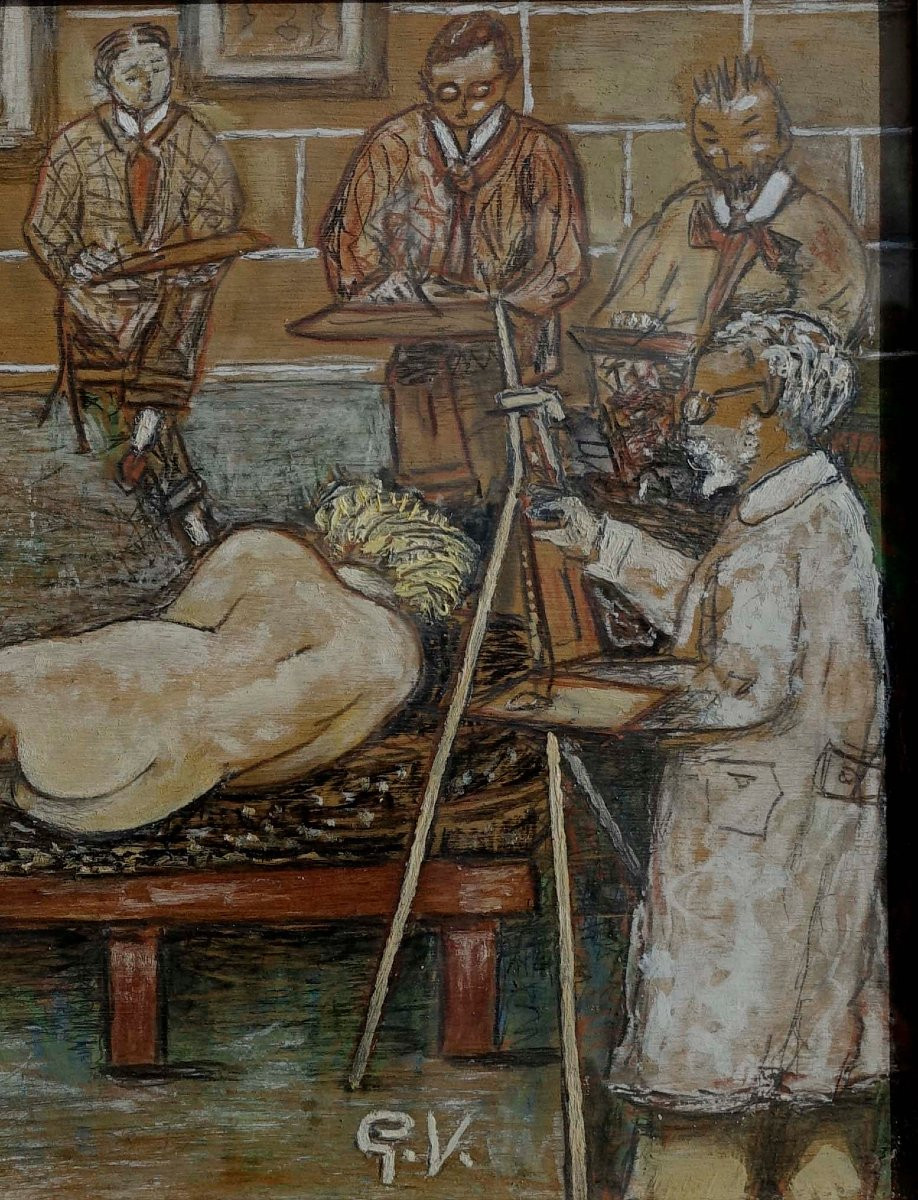 Germaine Verneaux (1897-?) – At The Workshop 1930 --photo-4