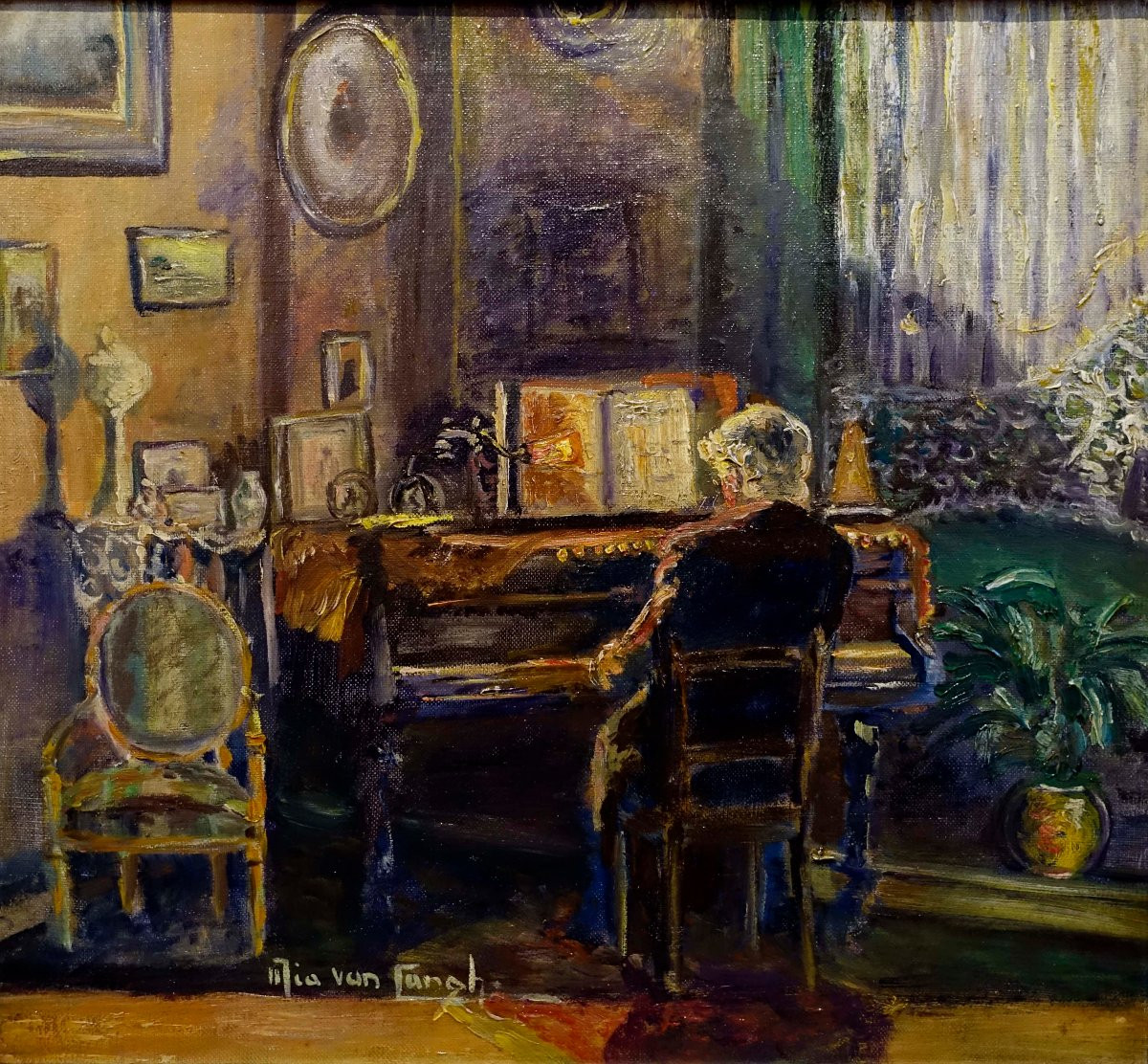 Pianiste au Salon 1935 - Mia Van Cangh --photo-2