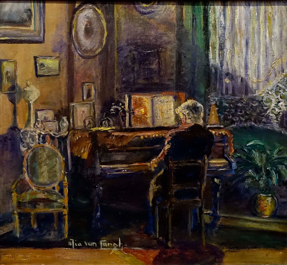 Pianiste au Salon 1935 - Mia Van Cangh --photo-5