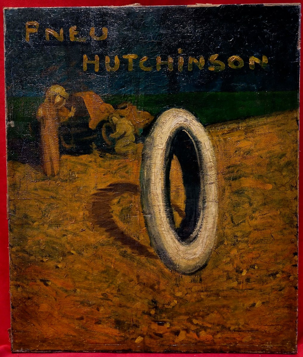 Pneu Hutchinson 1910 - Projet d'Affiche - -photo-2