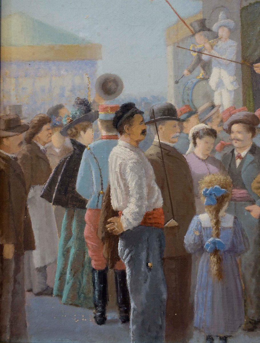 Benjamin Rabu - Les Bateleurs 1885 -  Foire d'Agen --photo-4