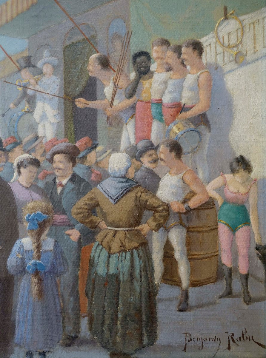Benjamin Rabu - Les Bateleurs 1885 -  Foire d'Agen --photo-1