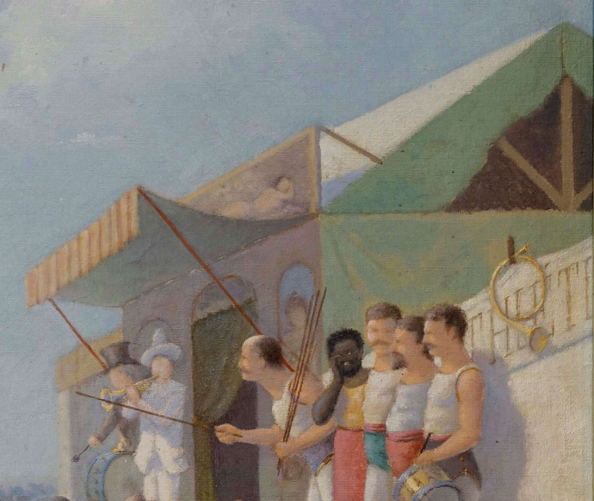 Benjamin Rabu - Les Bateleurs 1885 -  Foire d'Agen --photo-2