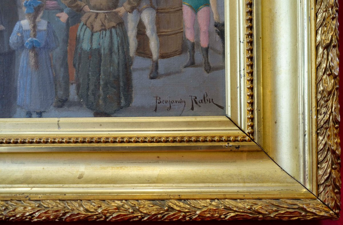 Benjamin Rabu - Les Bateleurs 1885 -  Foire d'Agen --photo-3