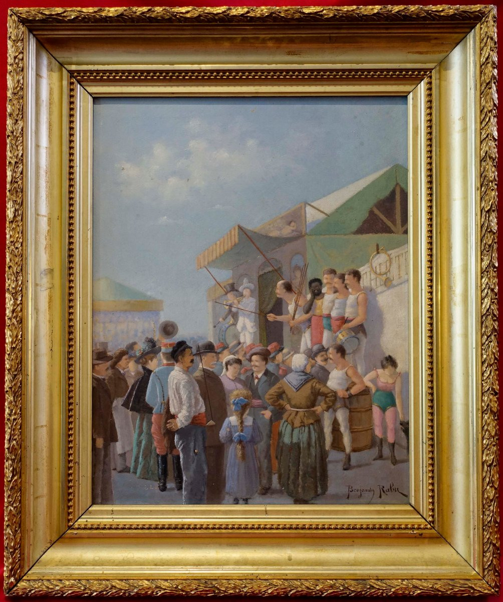 Benjamin Rabu - Les Bateleurs 1885 -  Foire d'Agen --photo-6