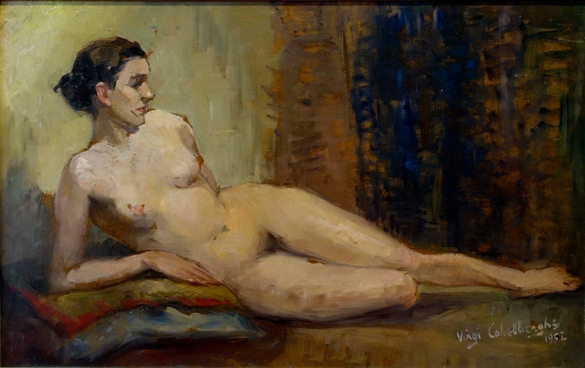 Virgi Cokelberghs (1893-1967) - Nude 1952 - -photo-2