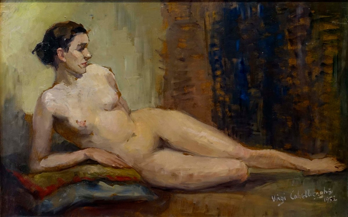 Virgi Cokelberghs (1893-1967) - Nude 1952 - -photo-3