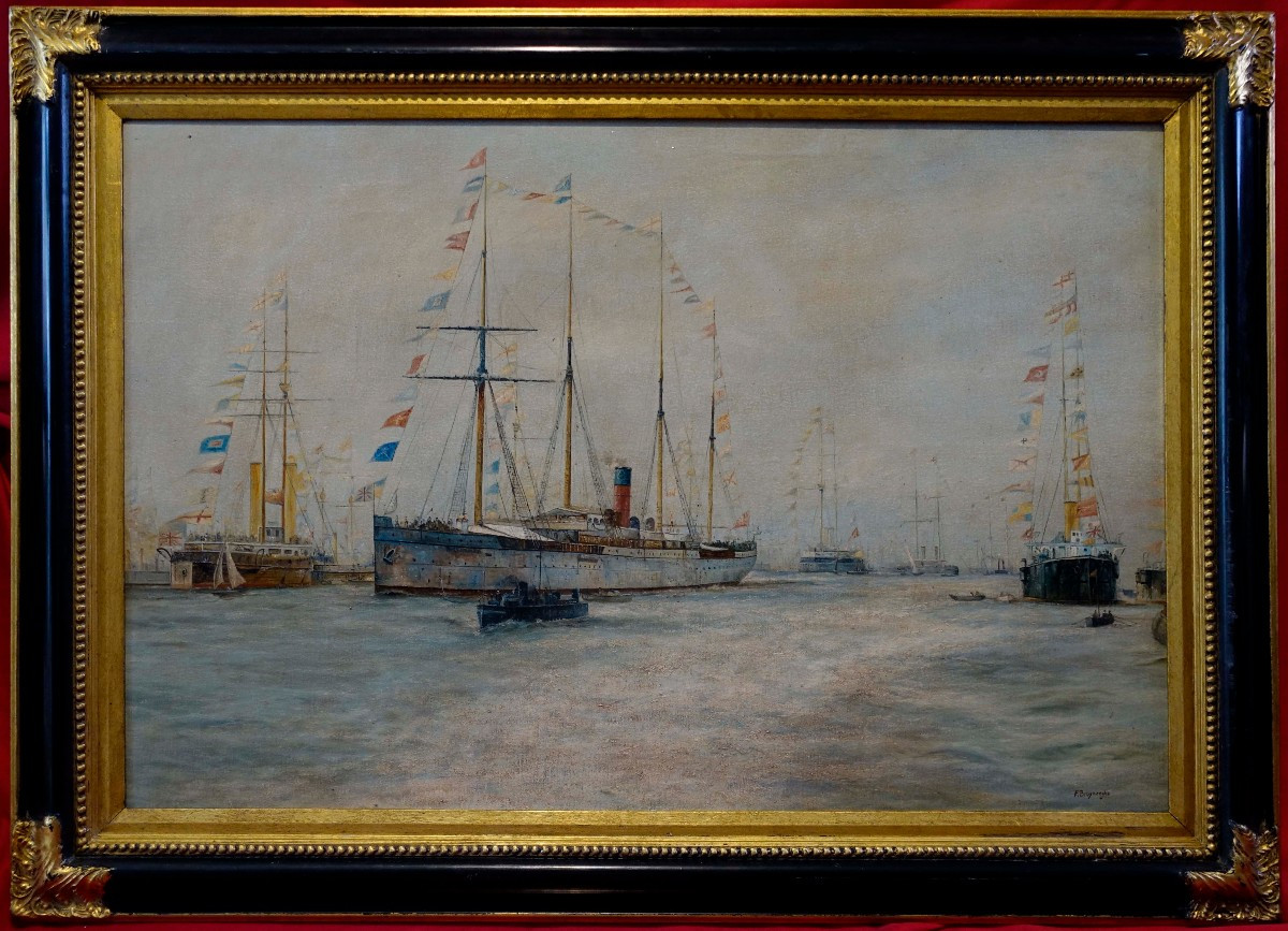 Revue Navale &agrave; Spithead - Jubil&eacute;e de la Reine Victoria -