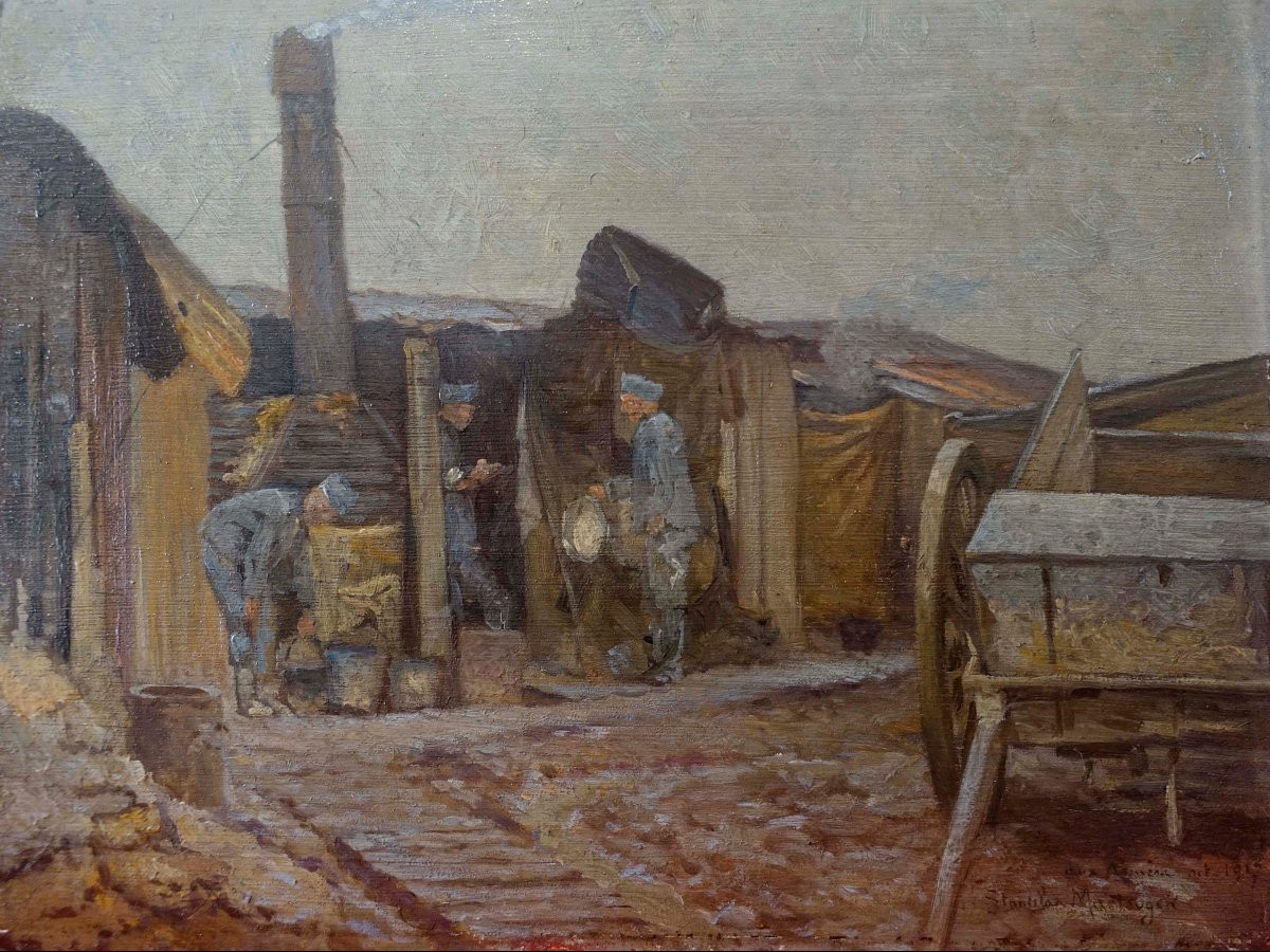 Stanislas Martougen (1873-1962) - At The Front 1917 --photo-2