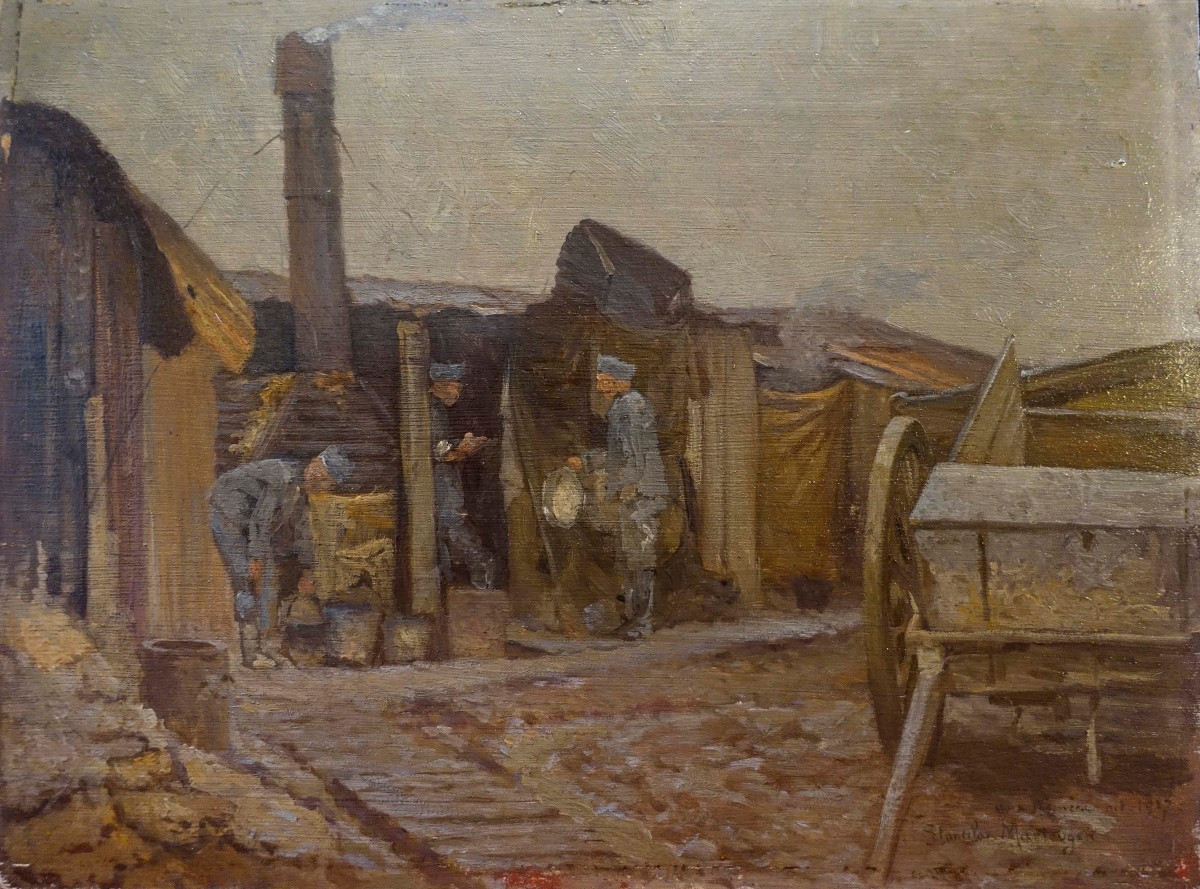 Stanislas Martougen (1873-1962) - At The Front 1917 -