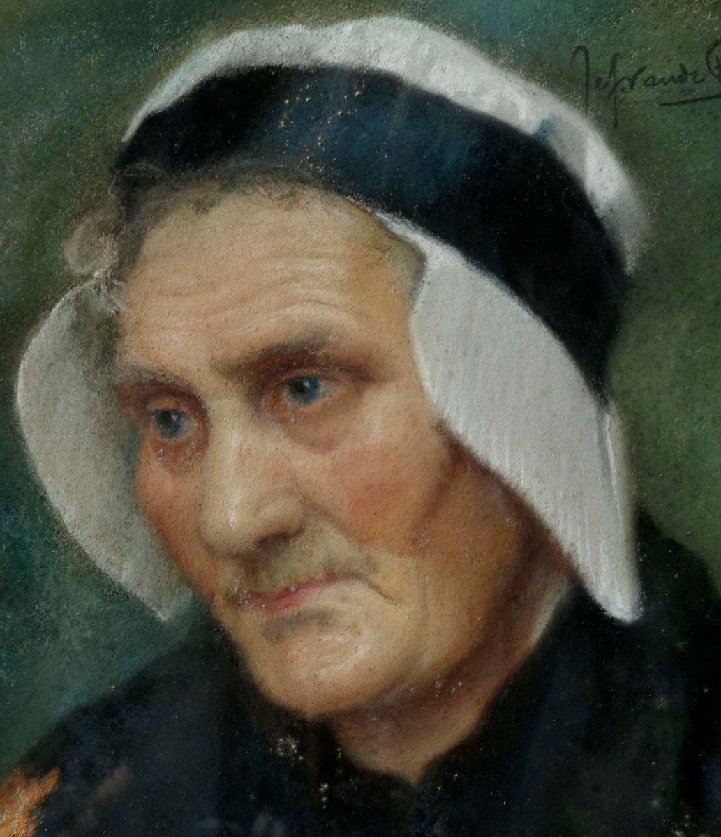 Jef Van De Fackere (1879-1946) - Bruges 1910 - The Lacemaker --photo-3