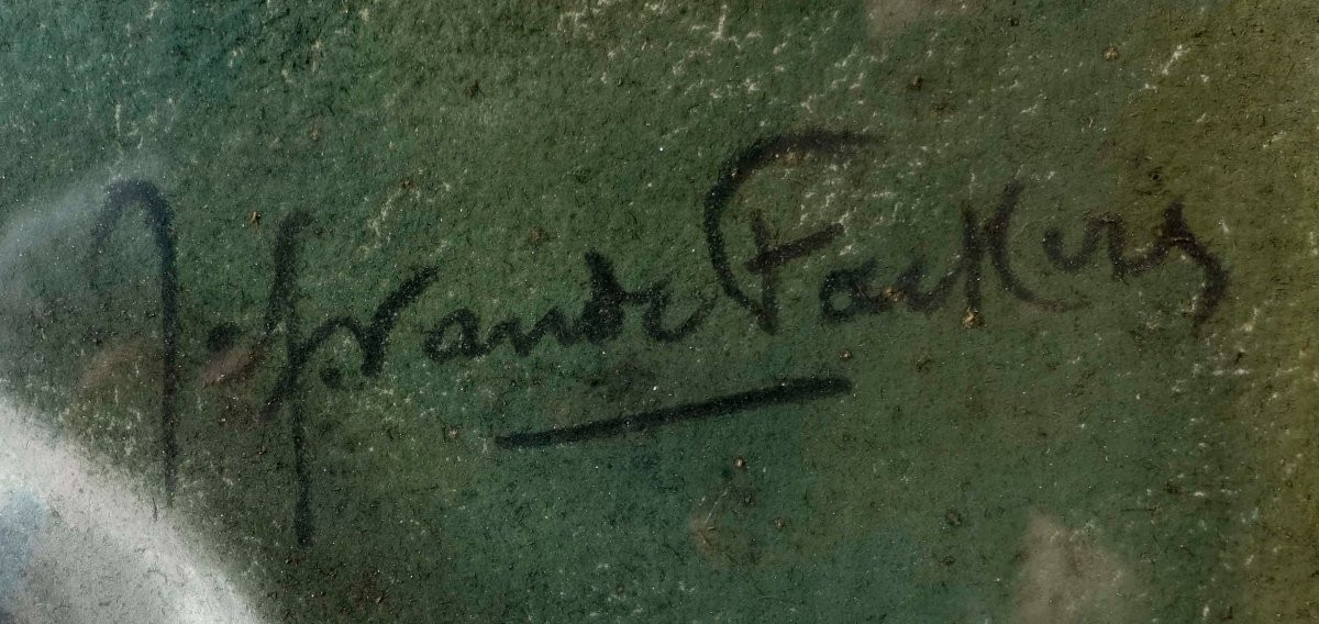 Jef Van De Fackere (1879-1946) - Bruges 1910 - The Lacemaker --photo-4