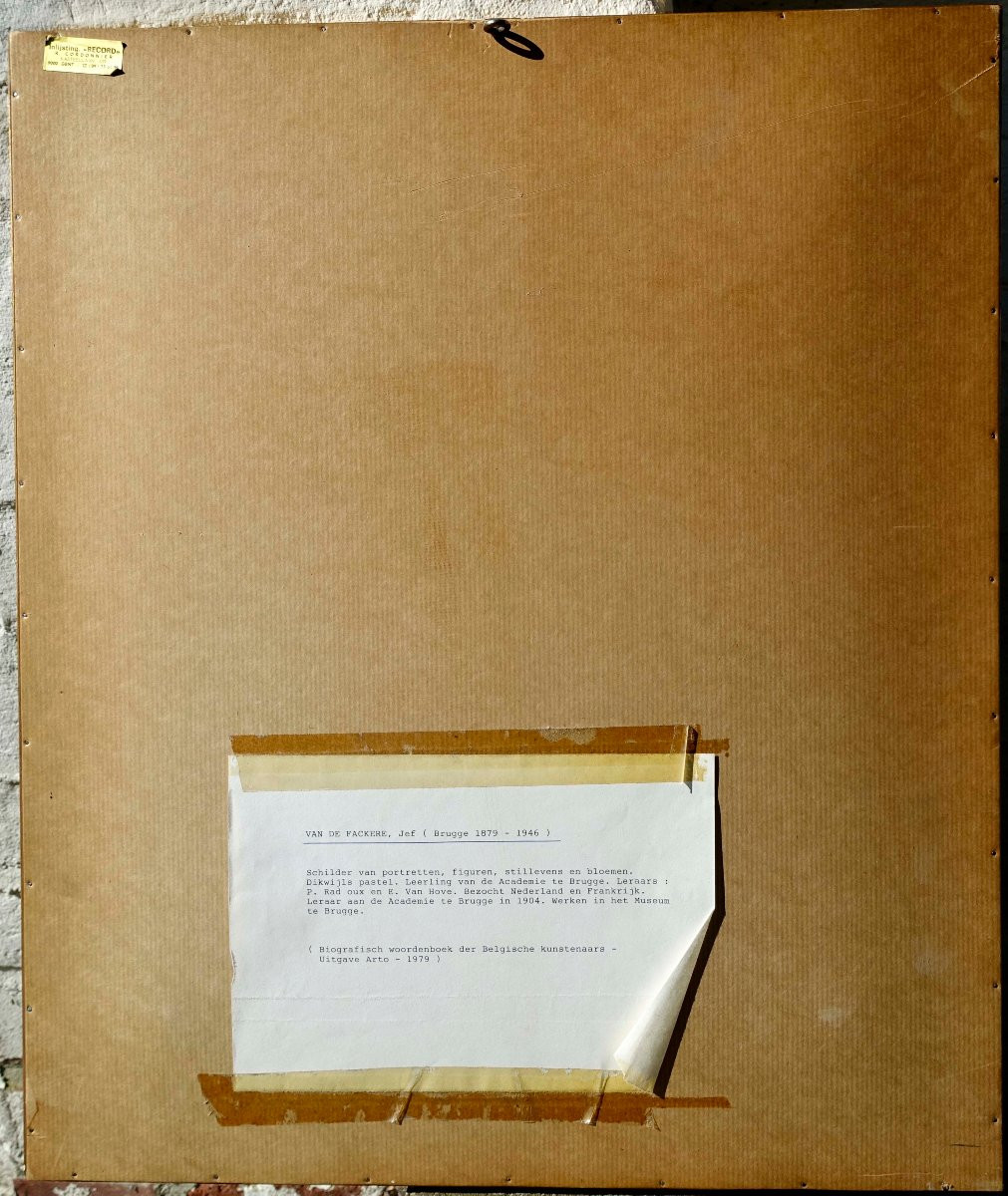 Jef Van De Fackere (1879-1946) - Bruges 1910 - The Lacemaker --photo-1