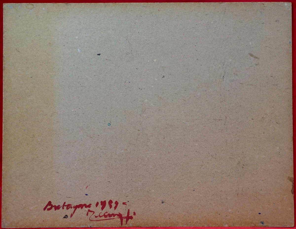 Josef Tilleux (1896-1978) - Port Navalo 1954 &ndash; Bretagne --photo-1