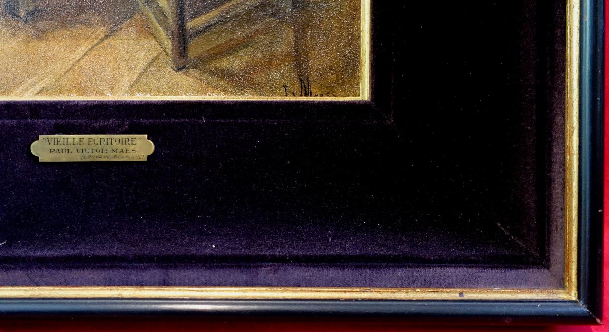 Paul-Victor Maes (1924-2023) - L'Ecritoire 1950 --photo-3