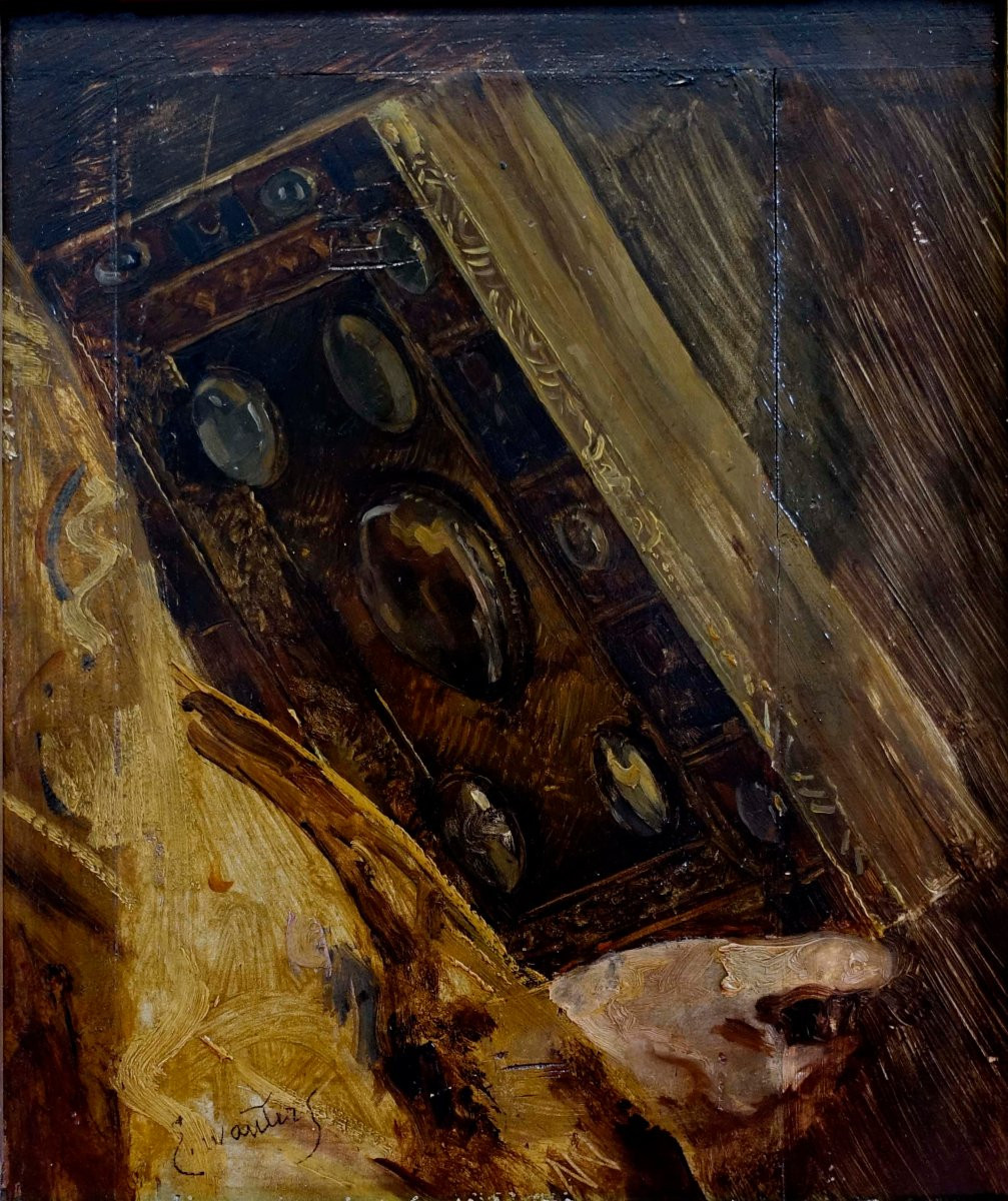 Emile Wauters (1846-1933) - Etude 1878 For Oath Of Mary Of Burgundy --photo-4