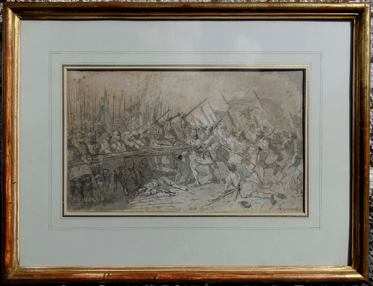 Auguste Doviane (1825-1887) - The Battle Of Sempach 1386 - The Battle Of Sempach 1386 - France