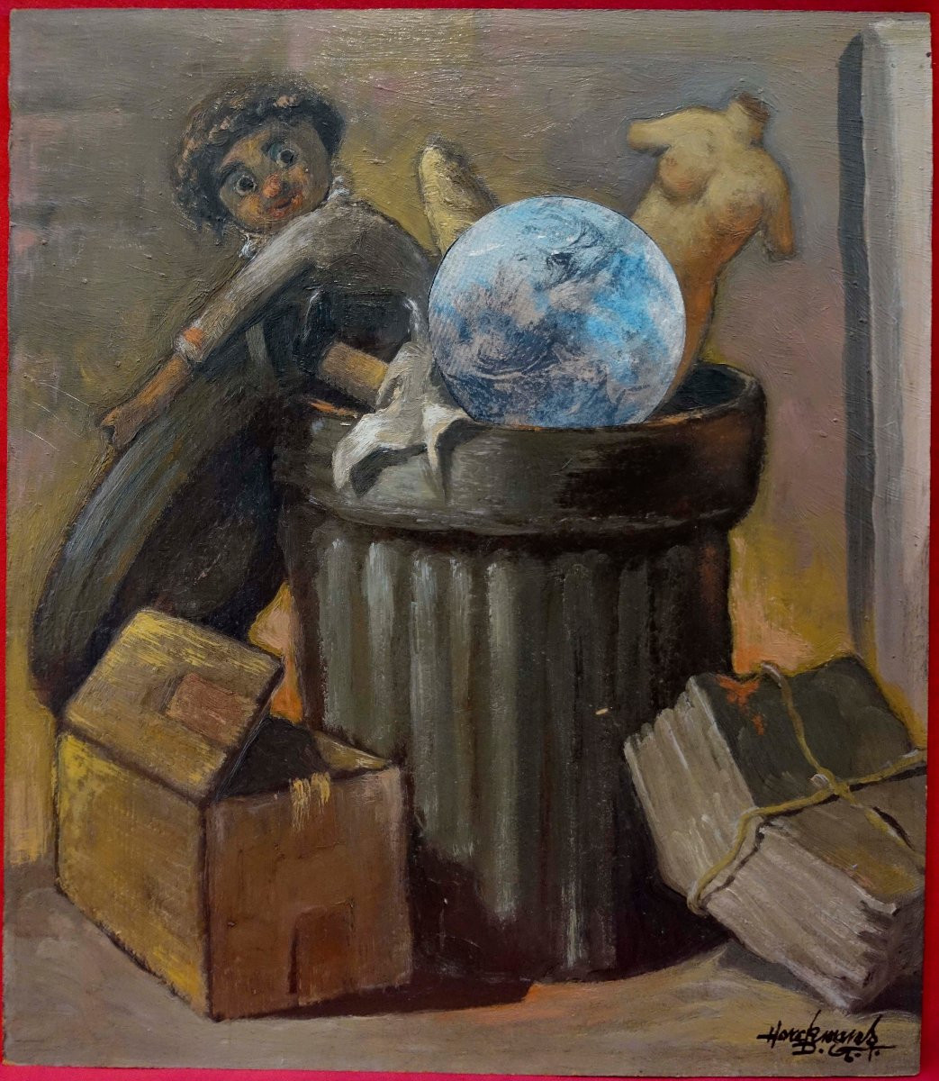 Jack Horckmans (1930-2000) - A la Poubelle! 1960 --photo-2