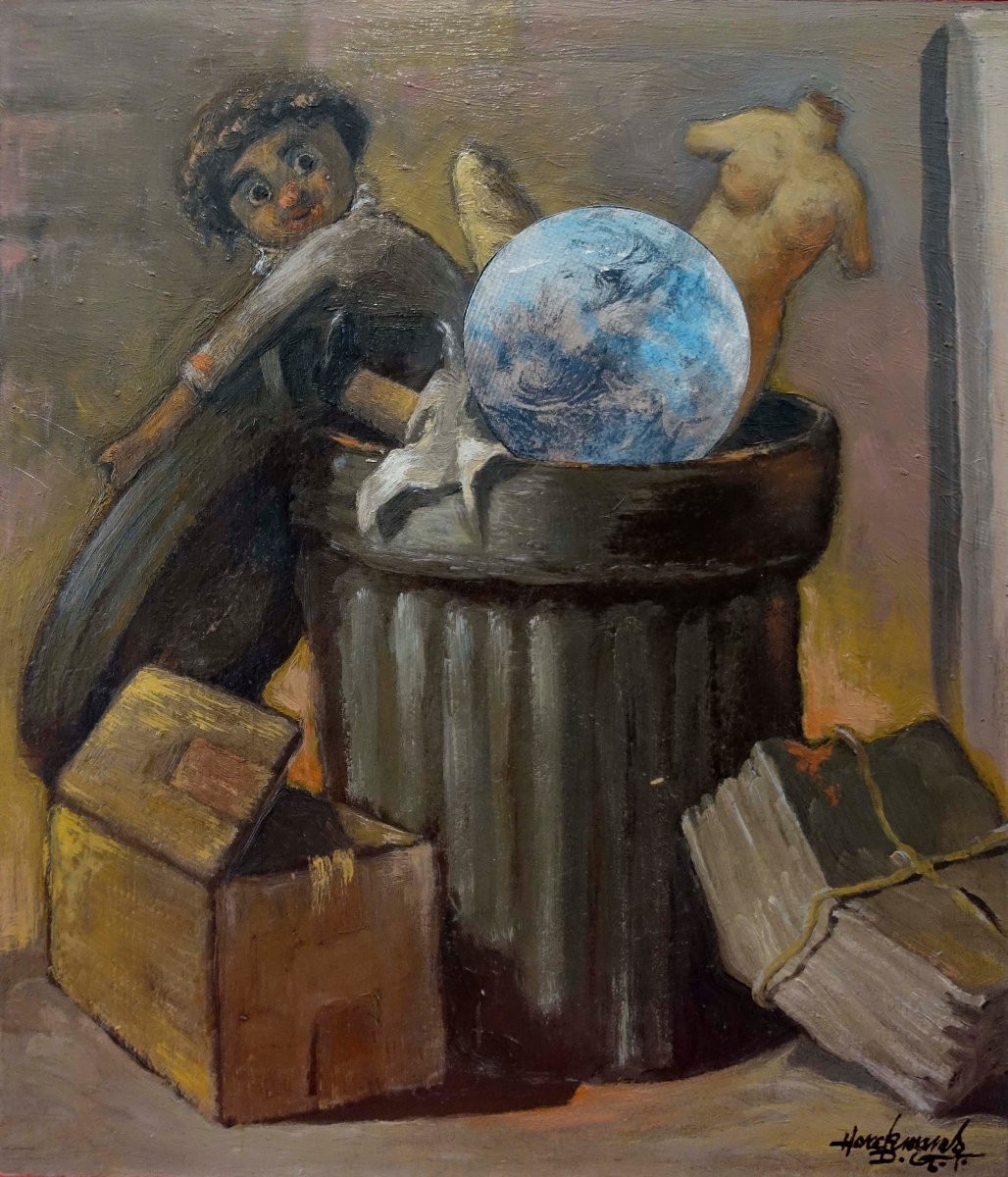 Jack Horckmans (1930-2000) - A la Poubelle! 1960 --photo-3