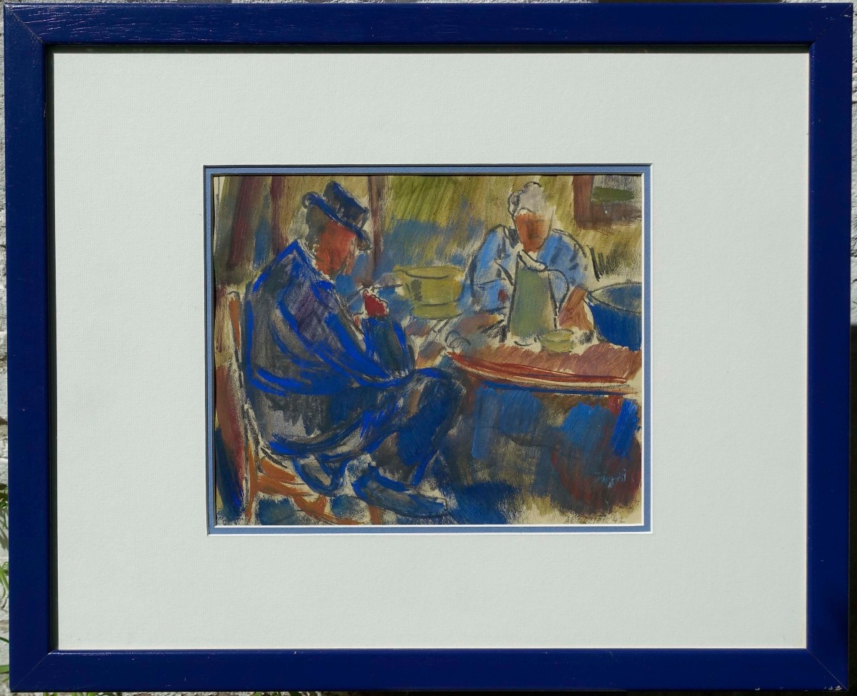 Alfons Vermeir (1905-1994) - Le Caf&eacute; 1942 -