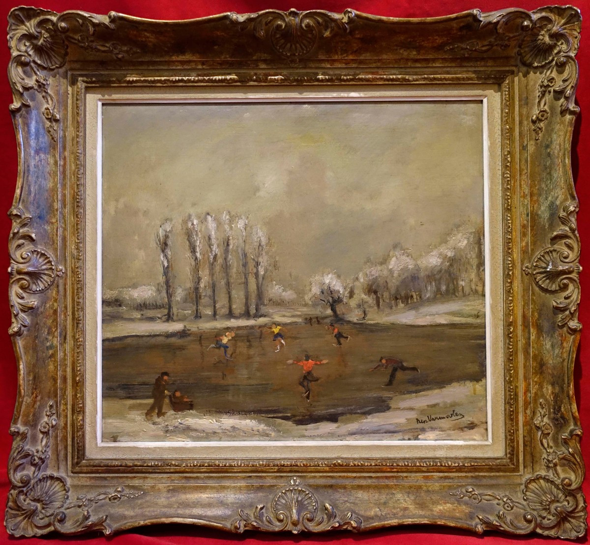 Ben Vermaelen (1915-1967) - Les Patineurs 1950 -