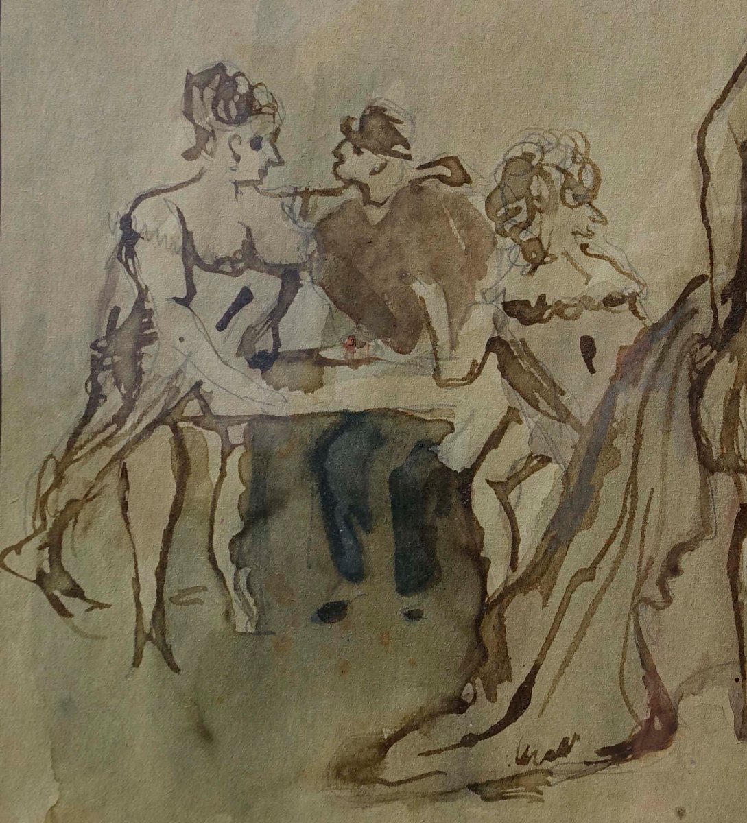 Constantin Guys (1802-1892) - Le Racolage - -photo-3