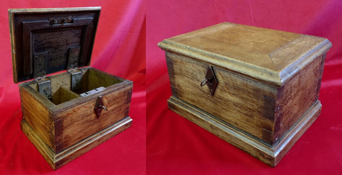 Small Chest 1880 - Original Key And Lock -