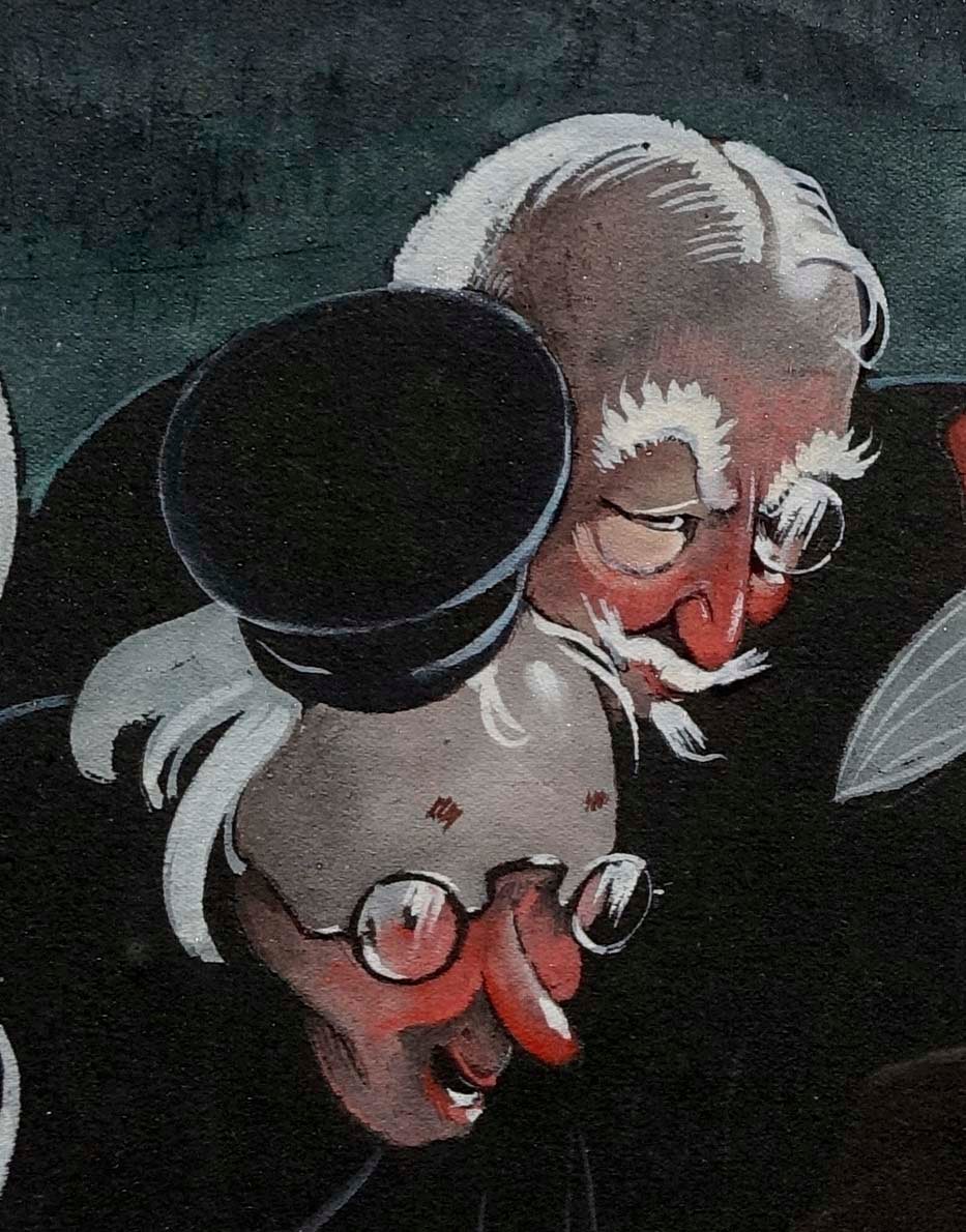 Max Moreau (1902-1992) - Les Juges Gourmets 1939 &ndash; D&eacute;dicac&eacute; --photo-4