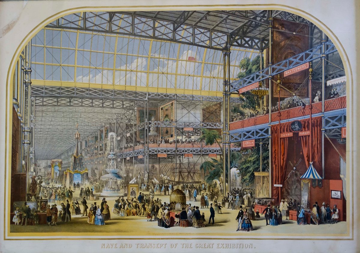 Grande Exposition - Crystal Palace 1851 - Original Poster In Frame --photo-2