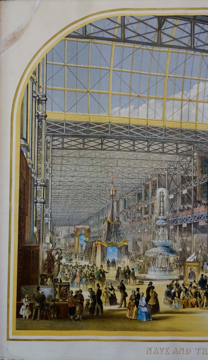 Grande Exposition - Crystal Palace 1851 - Original Poster In Frame --photo-3