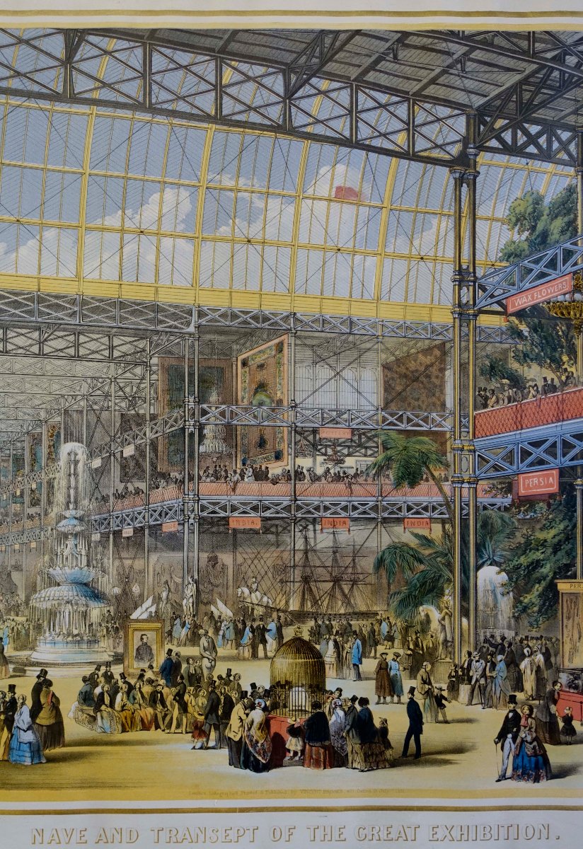 Grande Exposition - Crystal Palace 1851 - Original Poster In Frame --photo-4