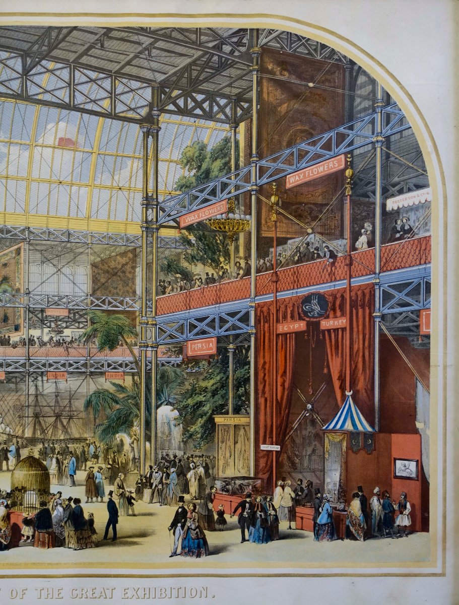 Grande Exposition - Crystal Palace 1851 - Original Poster In Frame --photo-1