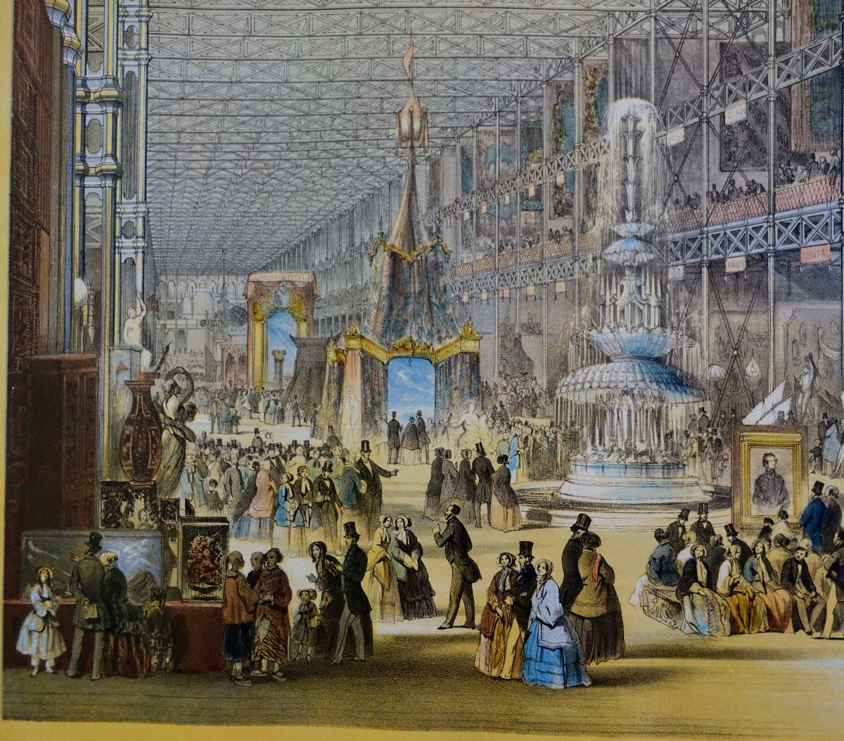 Grande Exposition - Crystal Palace 1851 - Original Poster In Frame --photo-2
