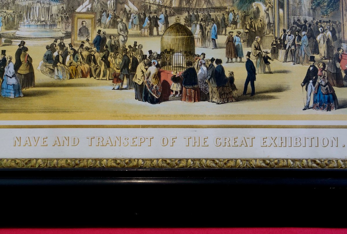 Grande Exposition - Crystal Palace 1851 - Original Poster In Frame --photo-5