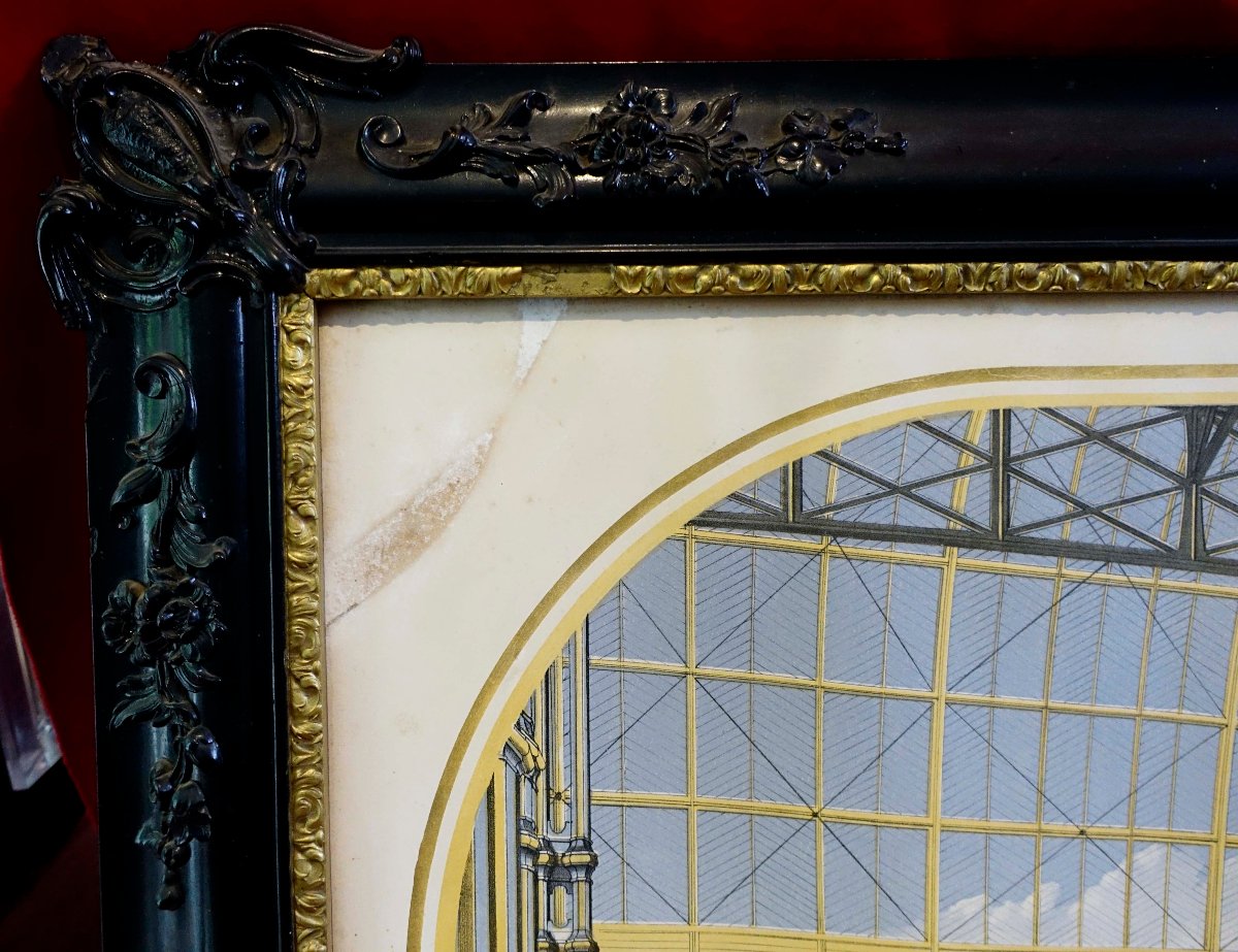 Grande Exposition - Crystal Palace 1851 - Original Poster In Frame --photo-7