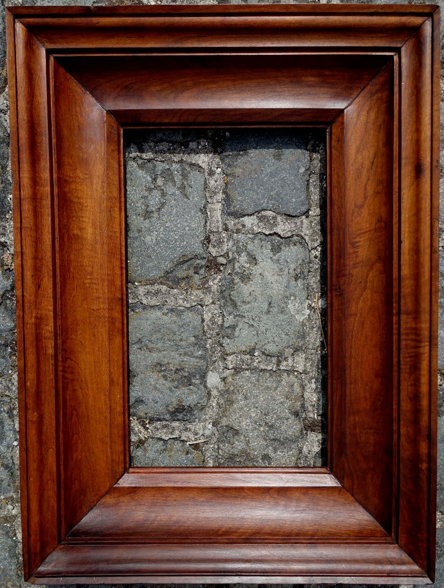Mahogany Frame, 1880s - 10m - 55x33cm  - -photo-2