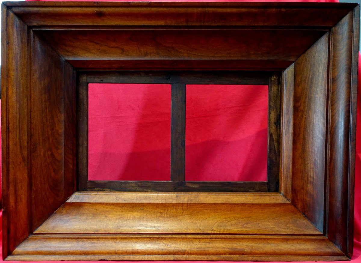 Mahogany Frame, 1880s - 10m - 55x33cm  - -photo-2
