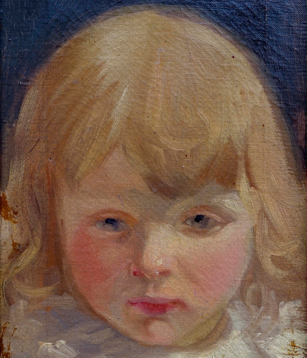 Portrait d'Enfant 1880 - Paraphe &agrave; Identifier --photo-7