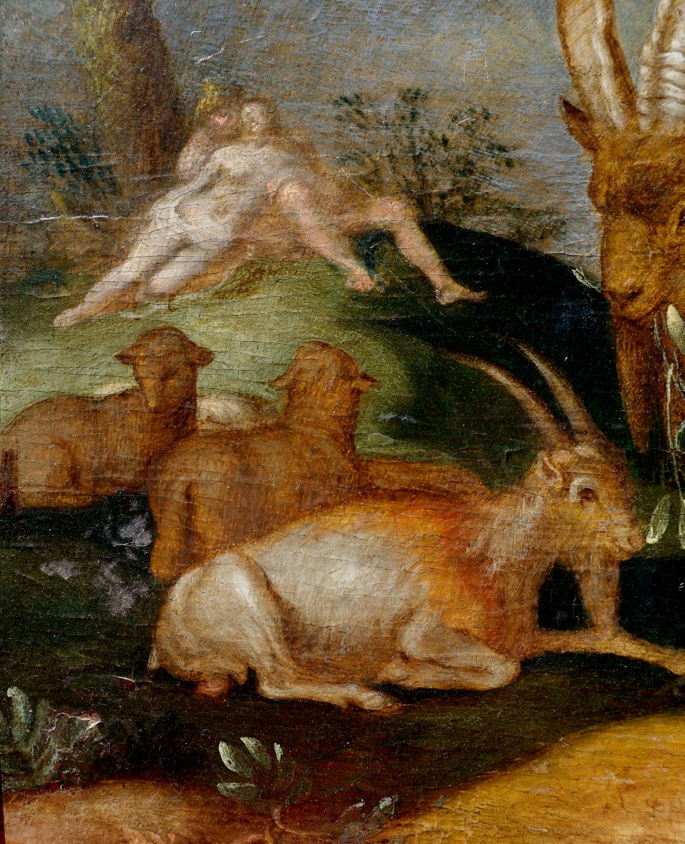 Entourage de Roelandt Savery (1576-1639) - Le Bouc Tentateur 1620 - -photo-2