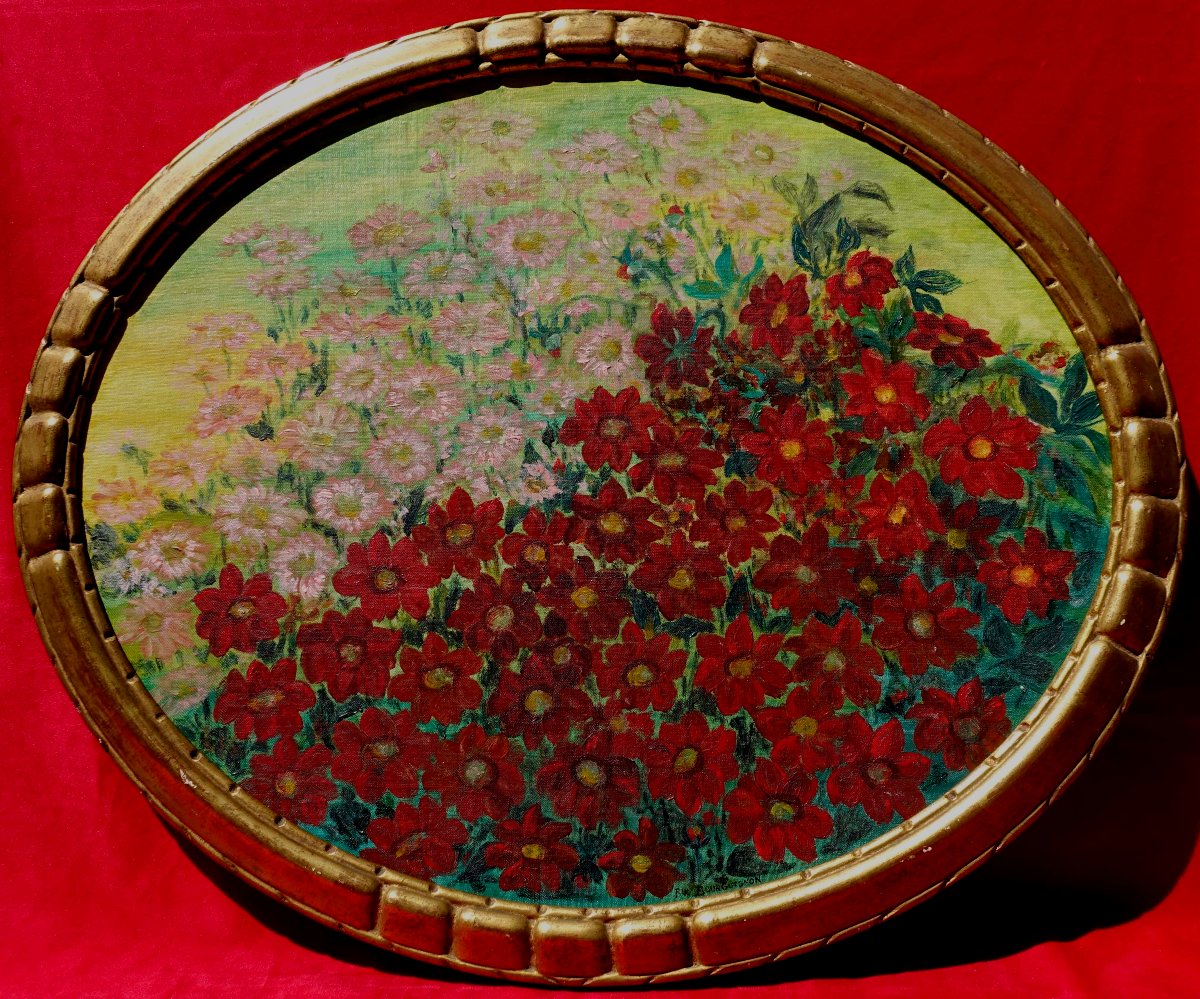 Rik Bourguignon (1902-2000) - Parterre de Fleurs 1930 -