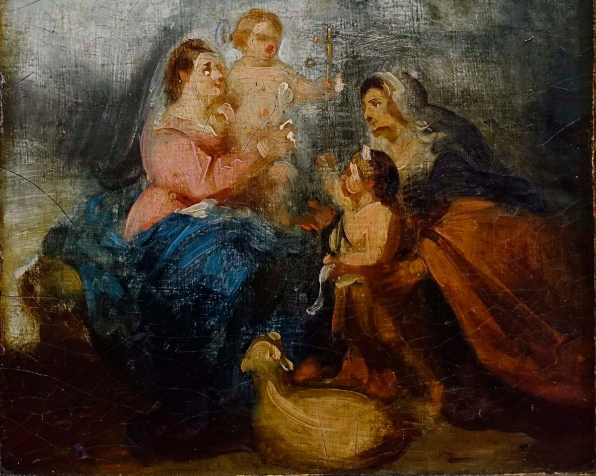 Etude d'apr&egrave;s Murillo 1850 &ndash; La Sainte Famille --photo-4