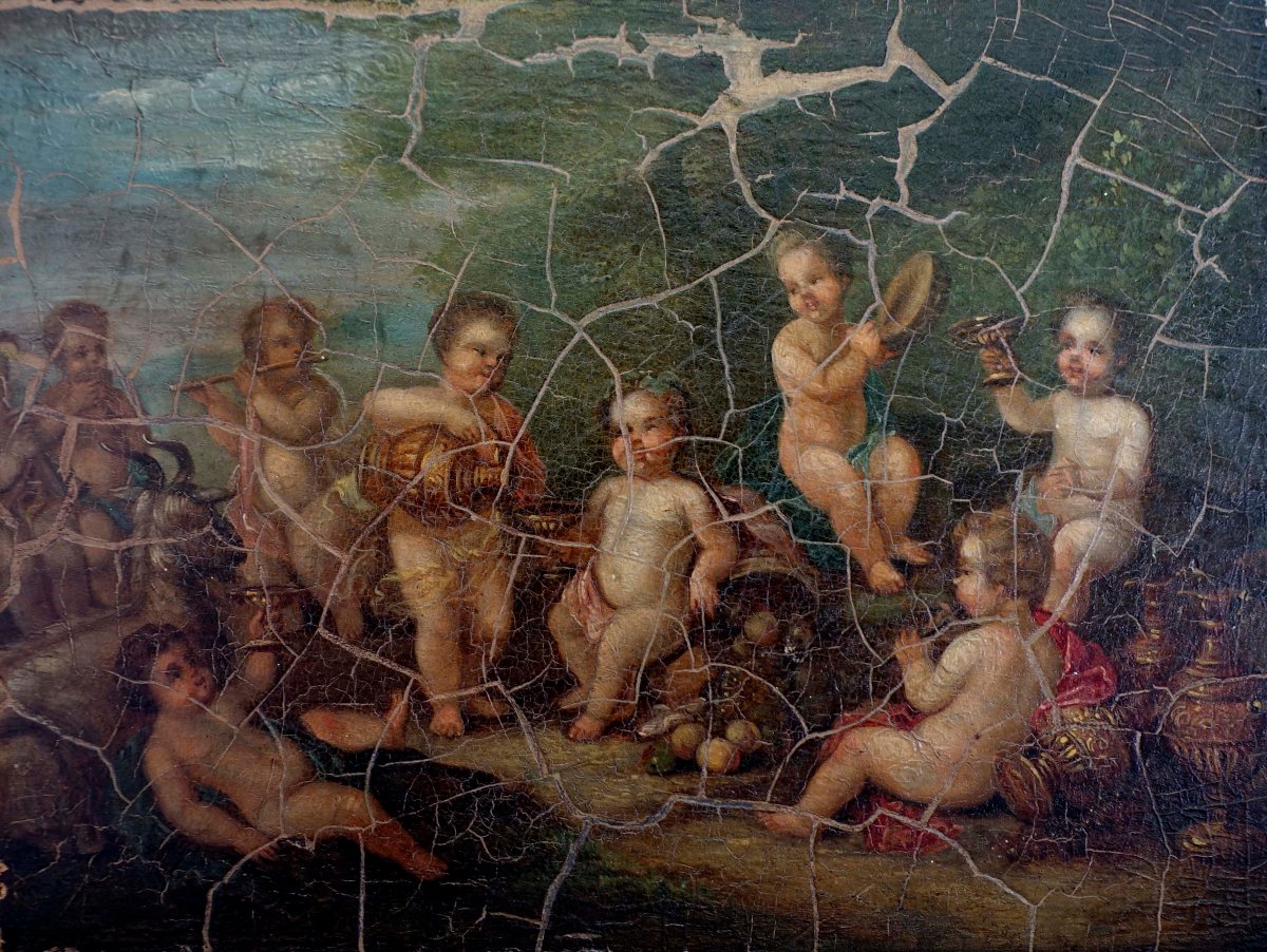 Bacchanal Of Putti – Neoclassical, 1800 –-photo-4