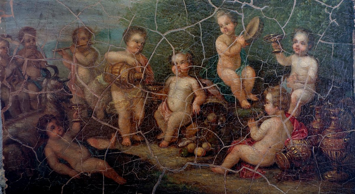 Bacchanal Of Putti – Neoclassical, 1800 –-photo-1