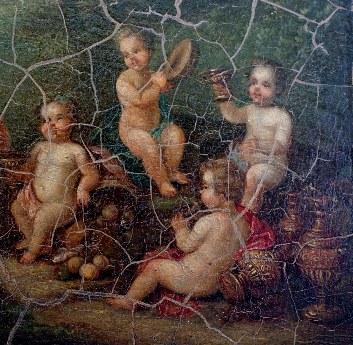 Bacchanal Of Putti – Neoclassical, 1800 –-photo-2