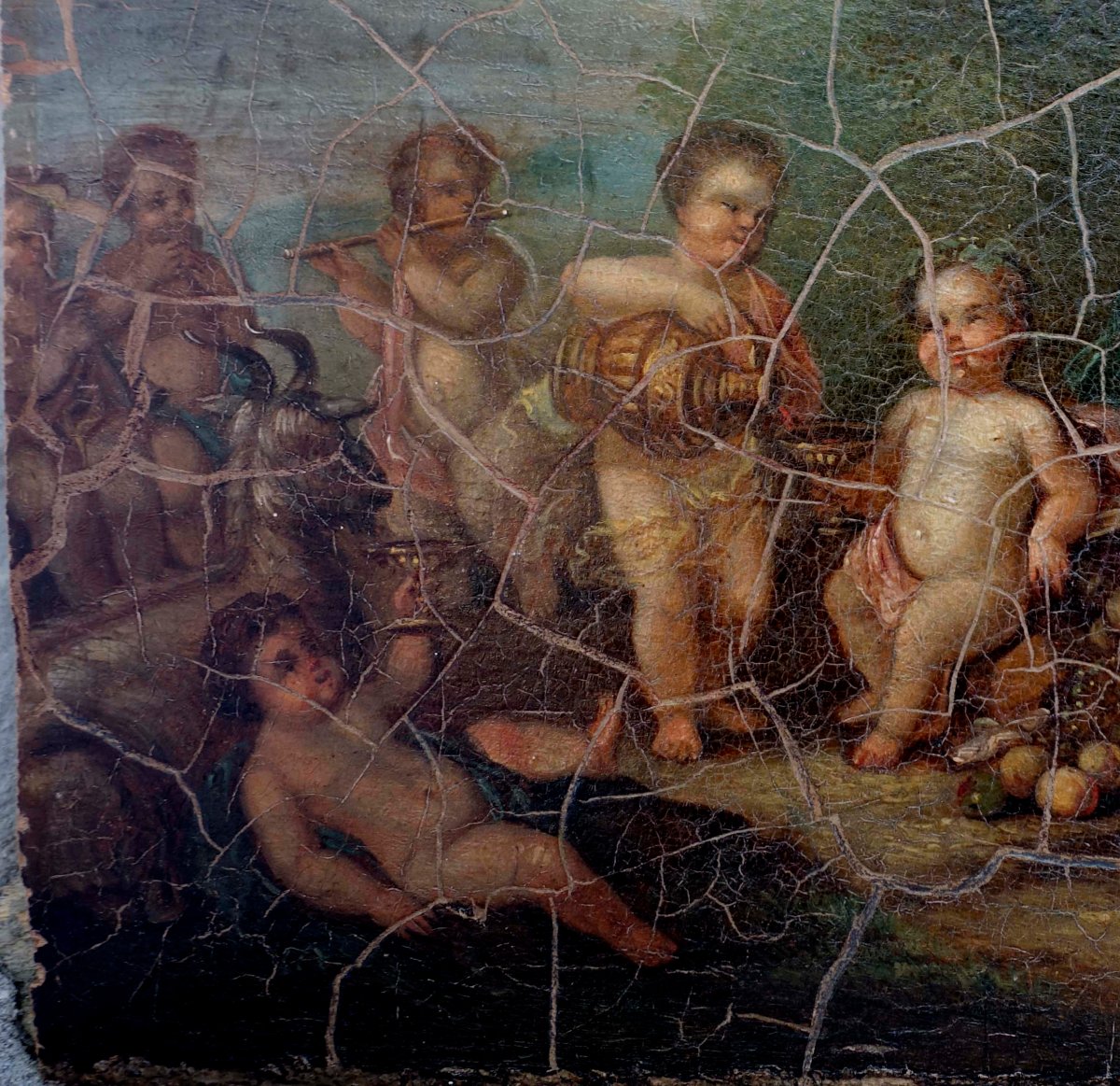 Bacchanal Of Putti – Neoclassical, 1800 –-photo-3